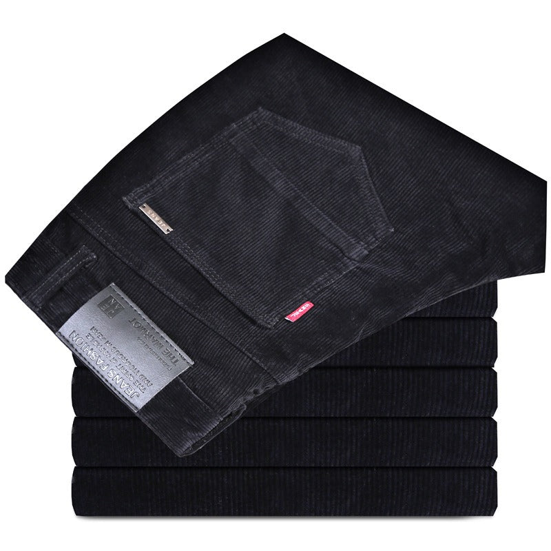 Pantalon en Velours Côtelé Coupe Slim pour Homme