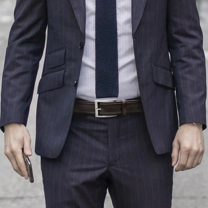 Ceinture pour Hommes en Cuir de Vachette à Boucle Ardillon