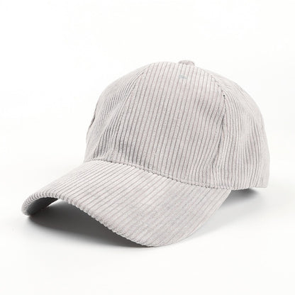 Casquette de Baseball en Velours Côtelé Pur