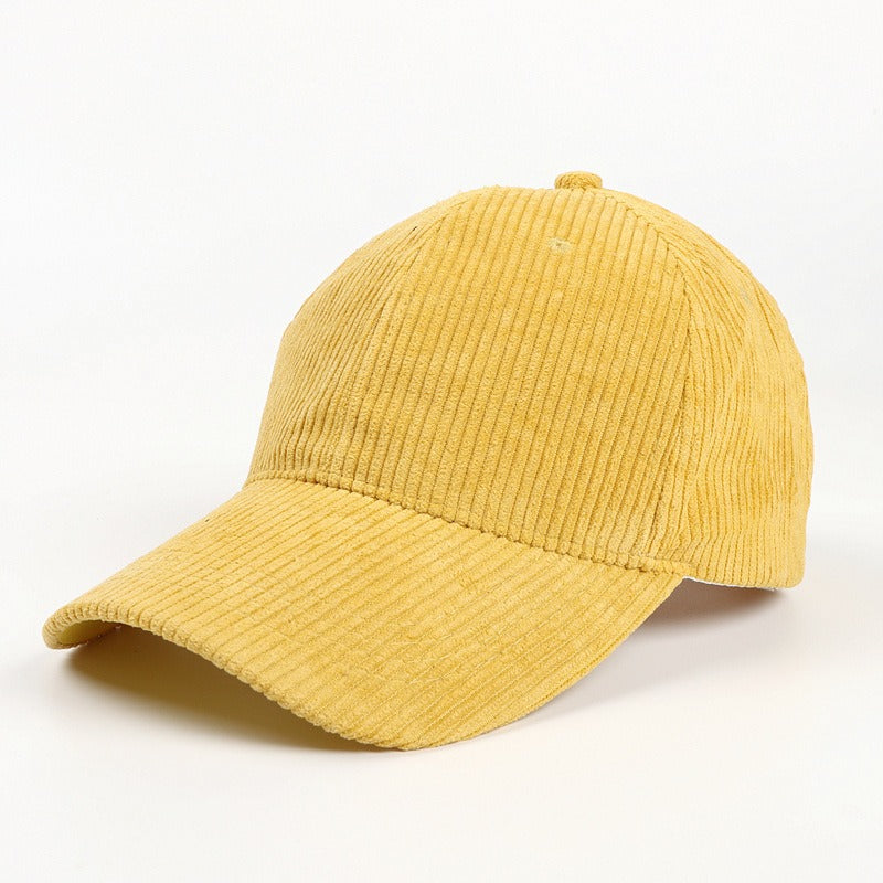 Casquette de Baseball en Velours Côtelé Pur