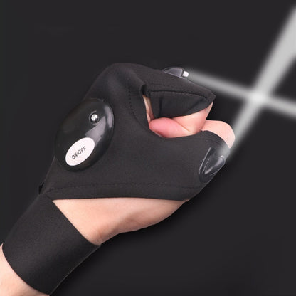 Gant LED sans doigts pour l'extérieur
