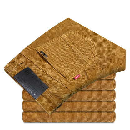 Pantalon en Velours Côtelé Coupe Slim pour Homme