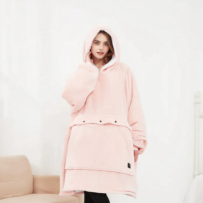 Couverture à capuche chauffante