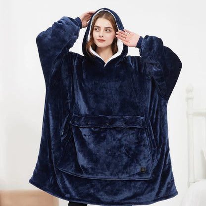 Couverture à capuche chauffante
